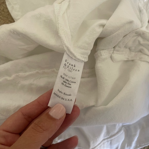 Frank & Eileen Kinsale Trouser White Size 8 - Picture 7 of 8